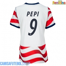 Camisa de time de futebol Estados Unidos Ricardo Pepi #9 Replicas 1º Equipamento Feminina Mundo 2026 Manga Curta